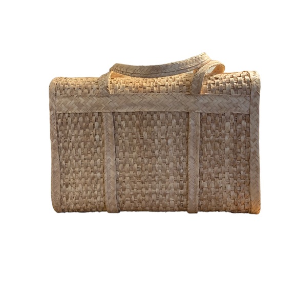 Weekender/Beach Bag 50/60s Vintage MCM Retro Mod Hippie Anthro Purse Top Handle - Picture 3 of 9